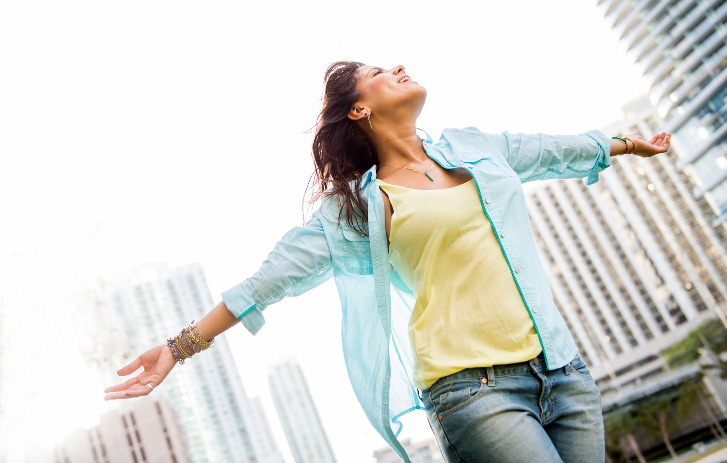 Woman Enjoying Her Freedom